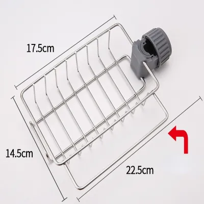 Stainless Steel Dish Drainer Faucet Rack
